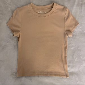 Abercrombie & Fitch ribbed short sleeve t-shirt